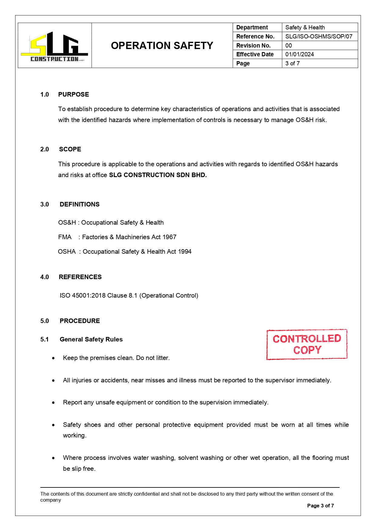 SLG-PRO-SOP Page 3